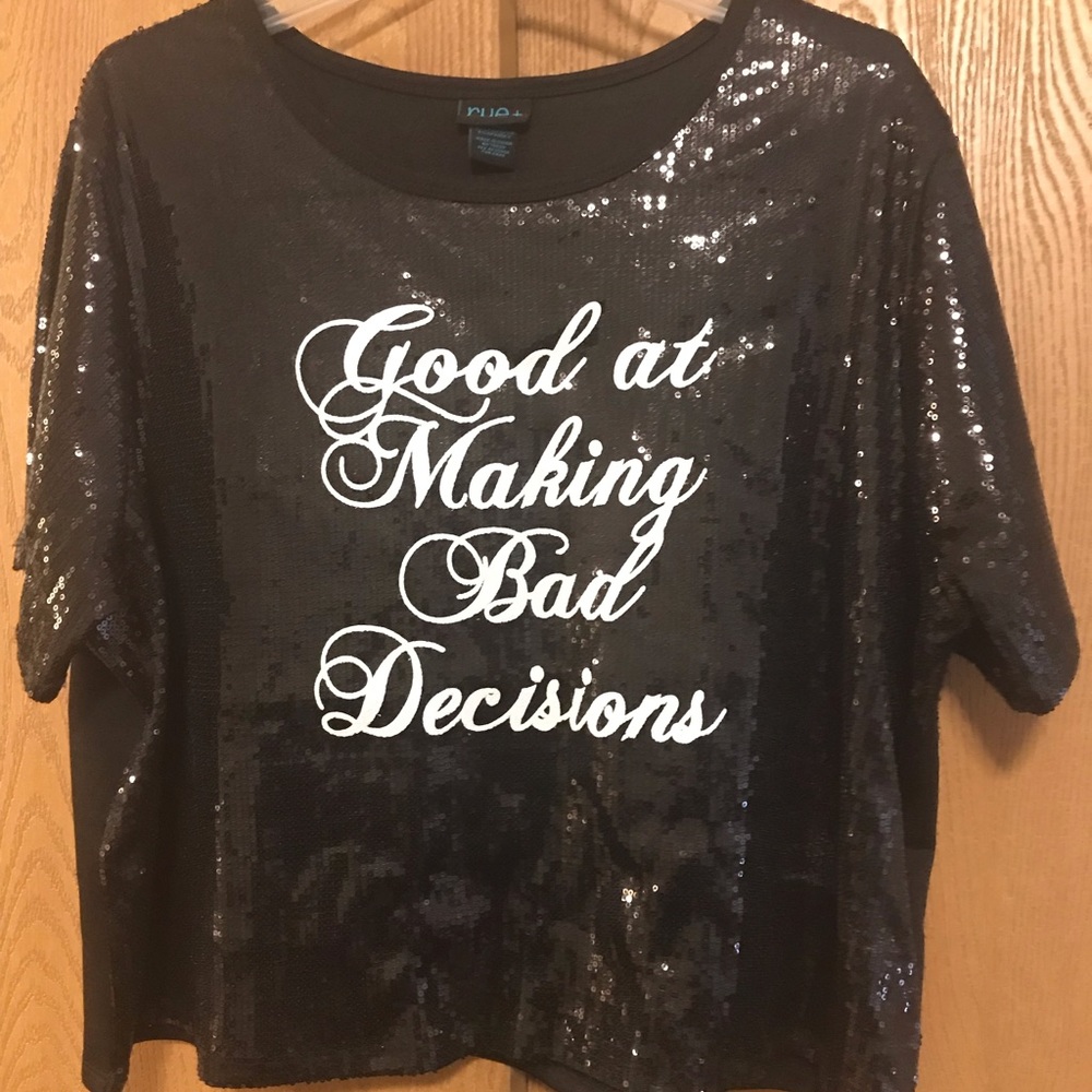 Rue 21 sequins crop top size 2X